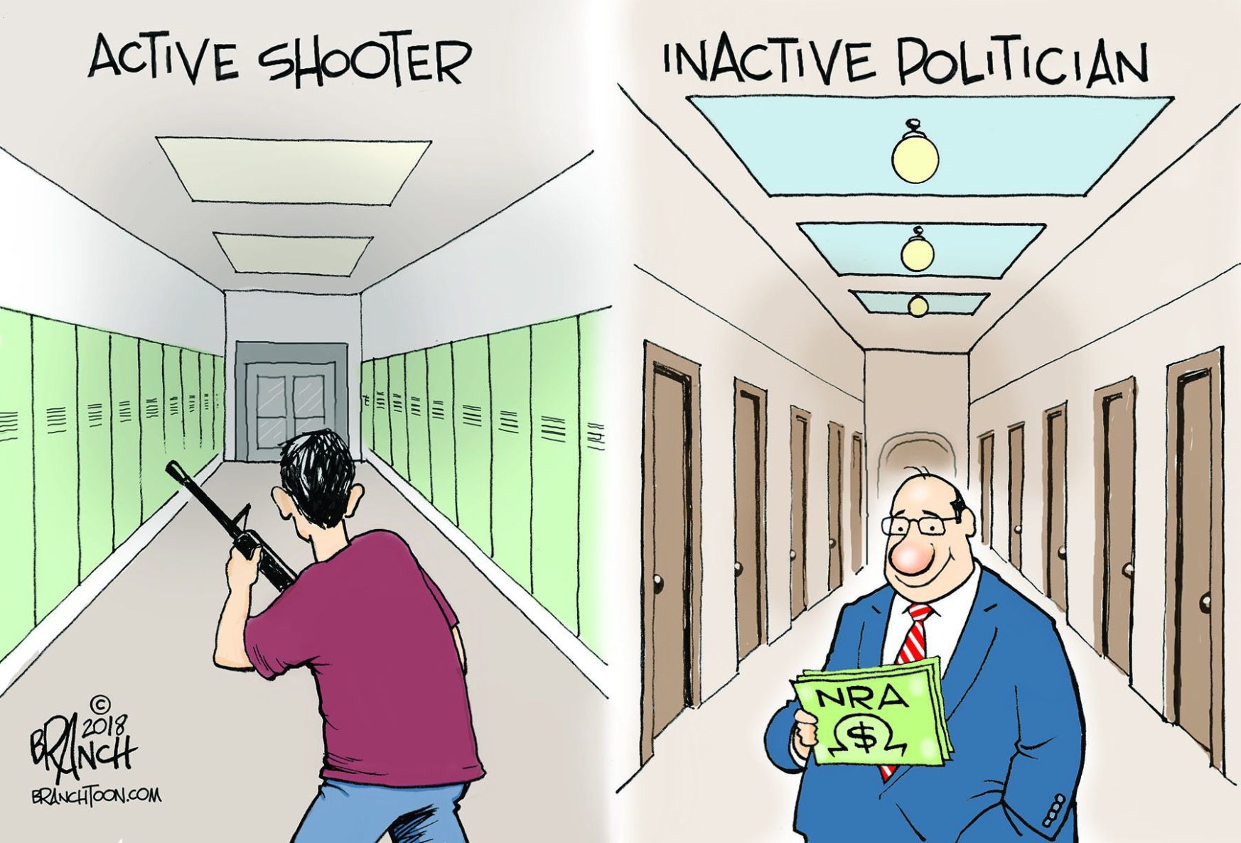 Active shooters in schools, inactive politicians in Congress